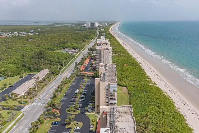 a view of a city and an ocean view
