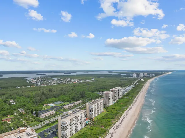 a view of a lake with a city