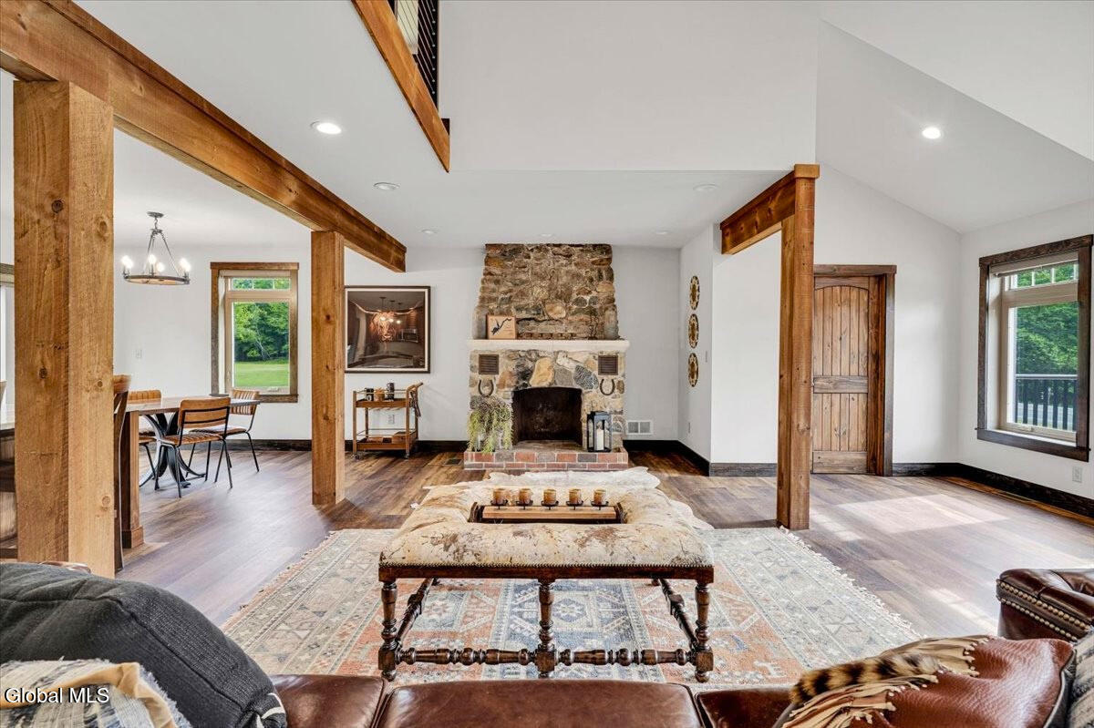 428 Sinclair Road Northville, NY 12134 - Photo 7 of 59 Stone Wood Burning Fireplace
