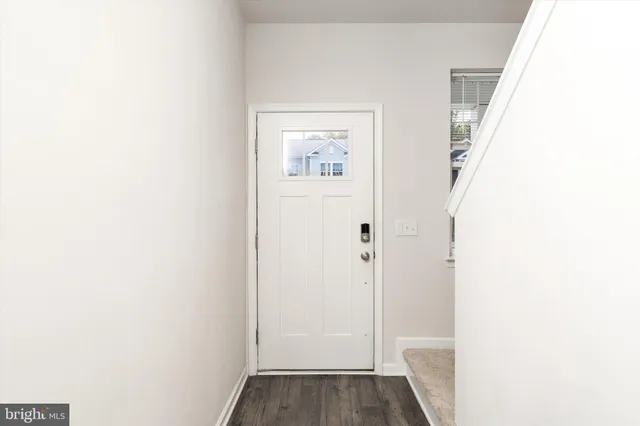 a view of hallway with window