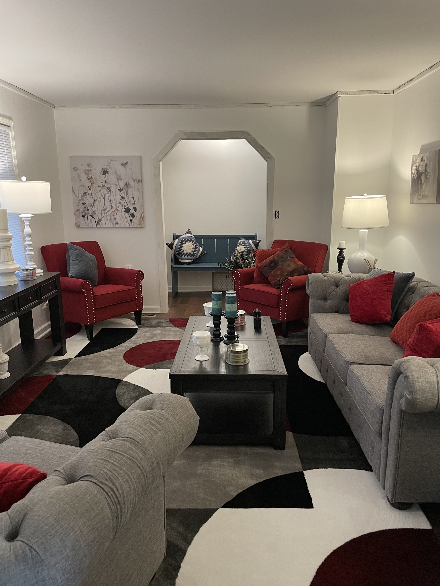 1110 Harmon Creek Road Eva, TN 38333 - Photo 12 of 18 a living room with furniture and a large mirror