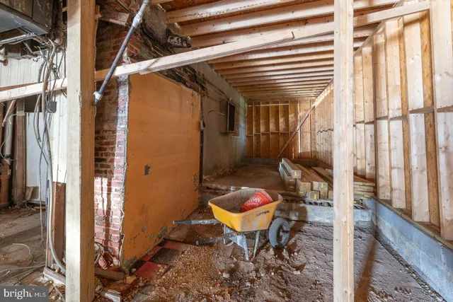 a front view of a house with a outdoor space