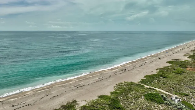 a view of beach and ocean