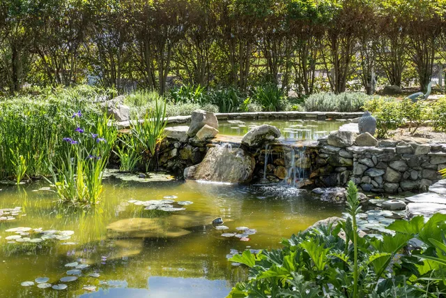 a view of a house with a small space