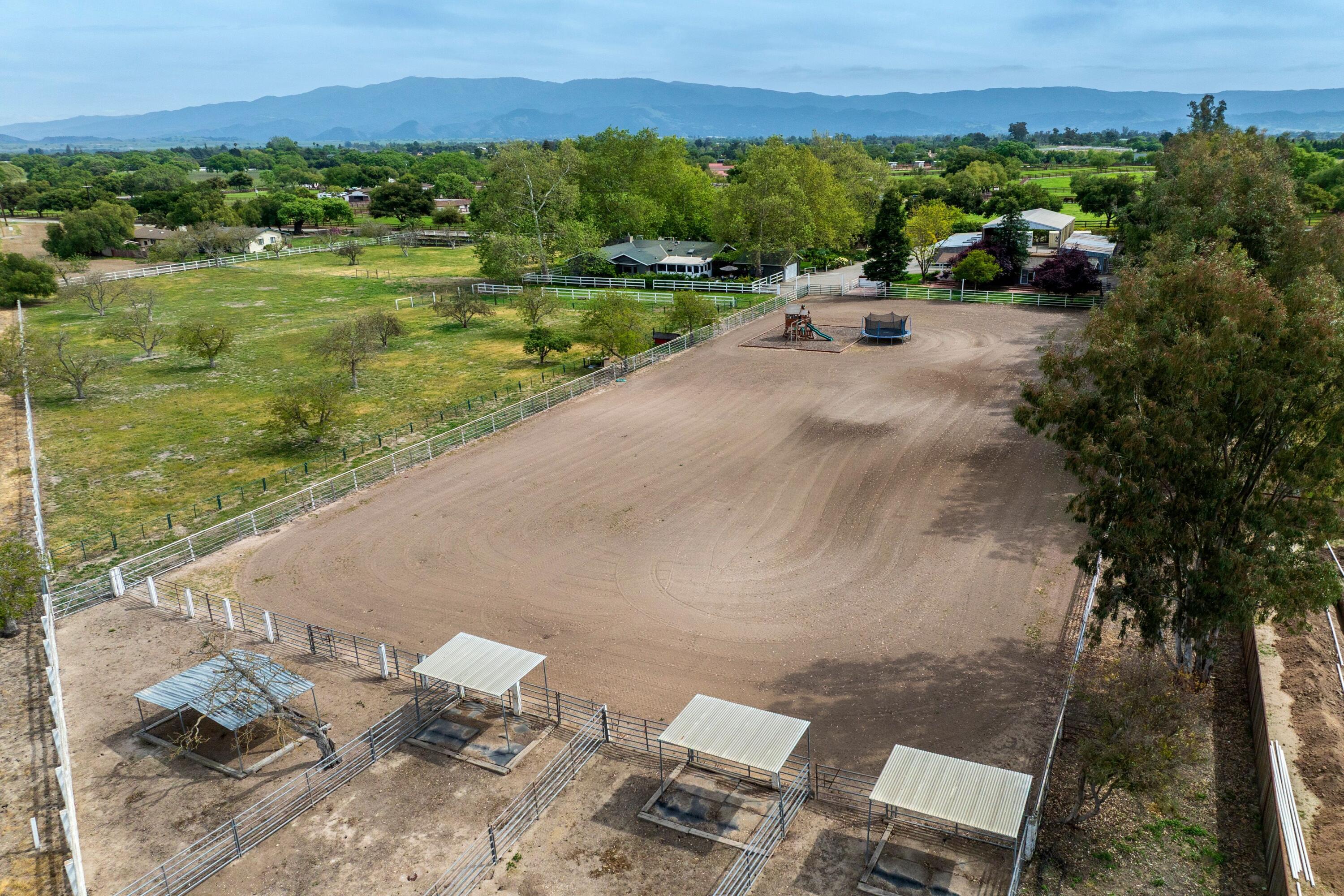 2921 Ontiveros Road Santa Ynez, CA 93460 - Photo 62 of 83 an aerial view of a house with a yard and lake view