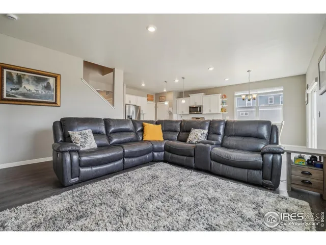 a living room with furniture and a couch