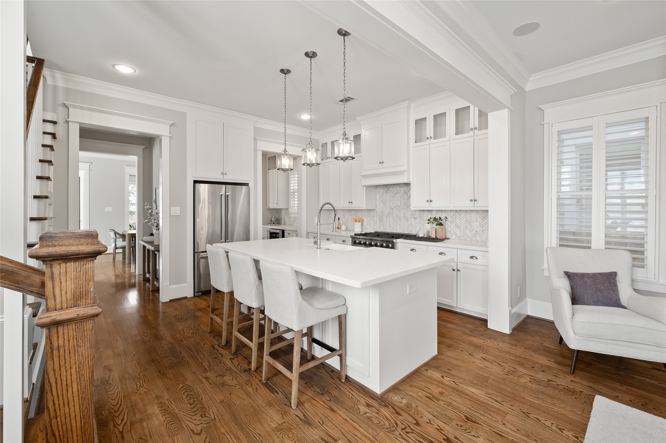 1003 East 25th Street Houston, TX 77009 - Photo 13 of 32 Clean lines, sleek finishes, and upgraded appliances add to the style and functionality of the "heart of the home"