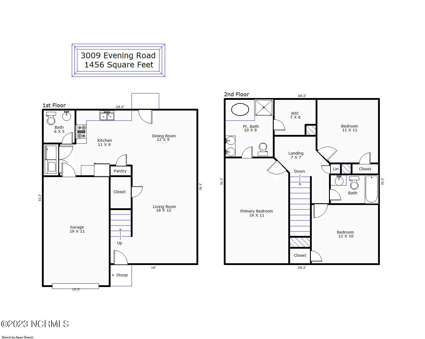 3009 Evening Road Castle Hayne, NC 28429 - Photo 31 of 31 Floor Plan