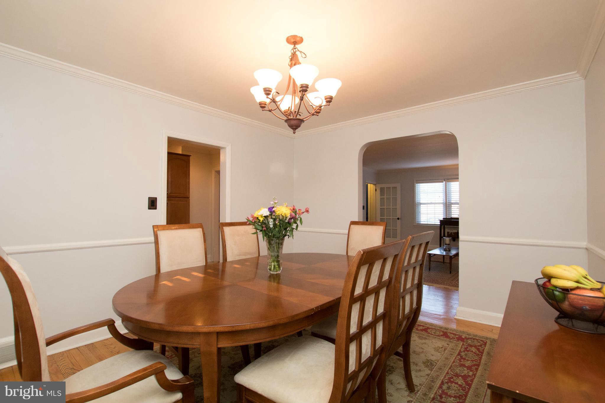 8237 Pleasant Plains Road Towson, MD 21286 - Photo 8 of 30 Dining Room opens to living room and kitchen
