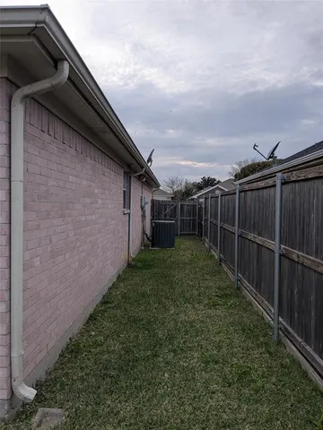 a view of wooden door