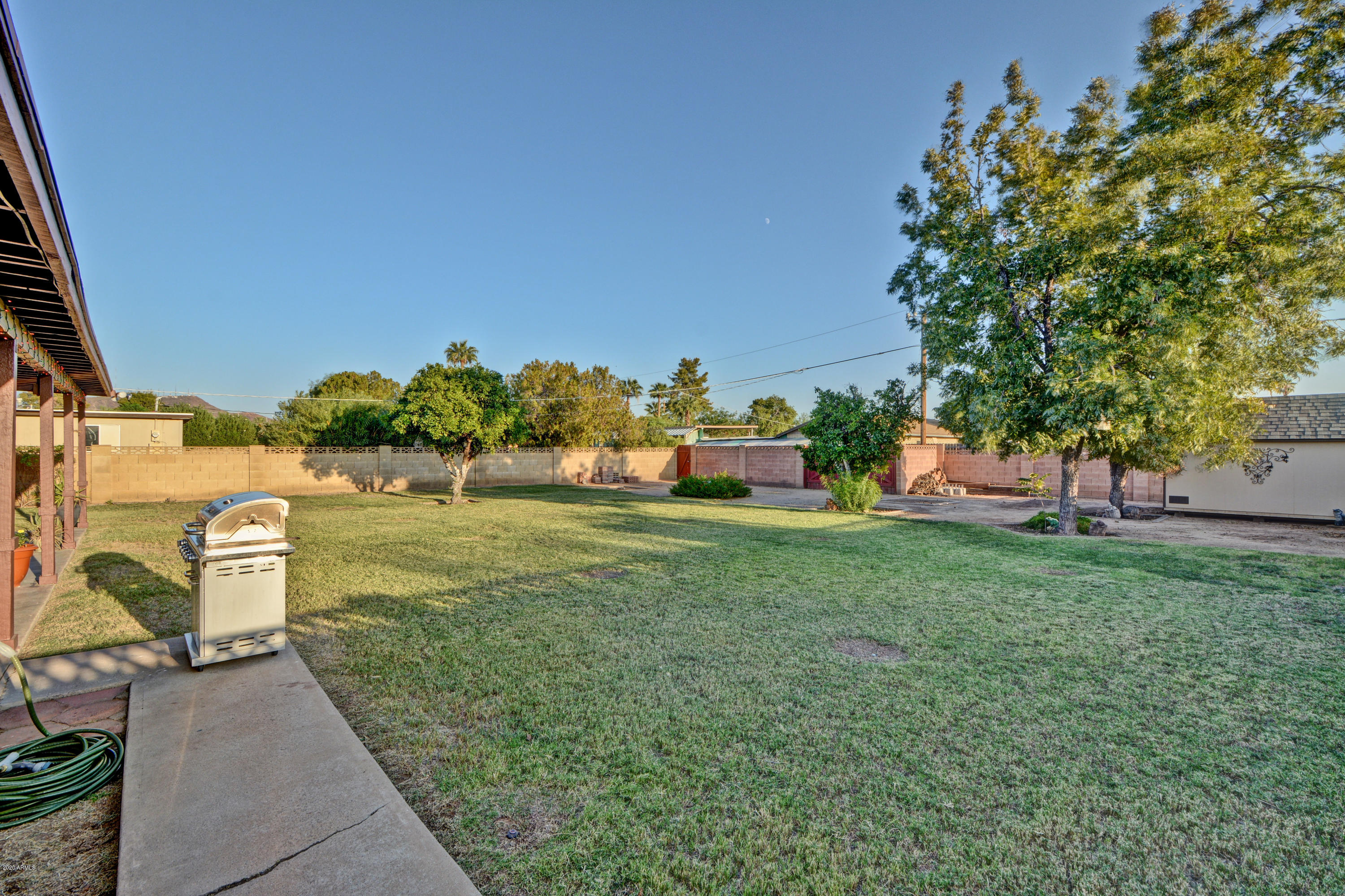 3209 West Cactus Road Phoenix, AZ 85029 - Photo 35 of 35 a view of a garden with plants and a bench