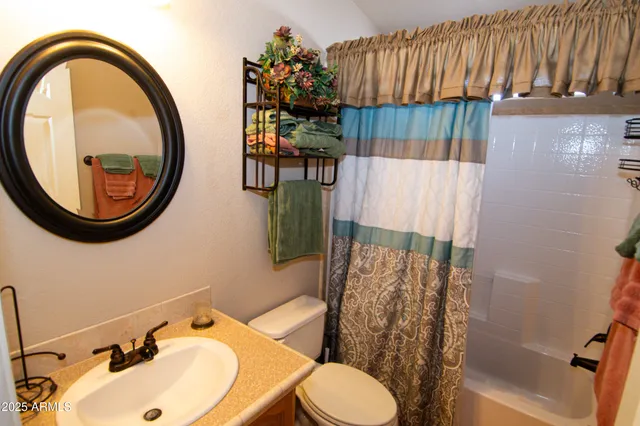 a bathroom with a sink toilet and a mirror