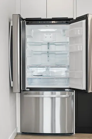 a close view of closet