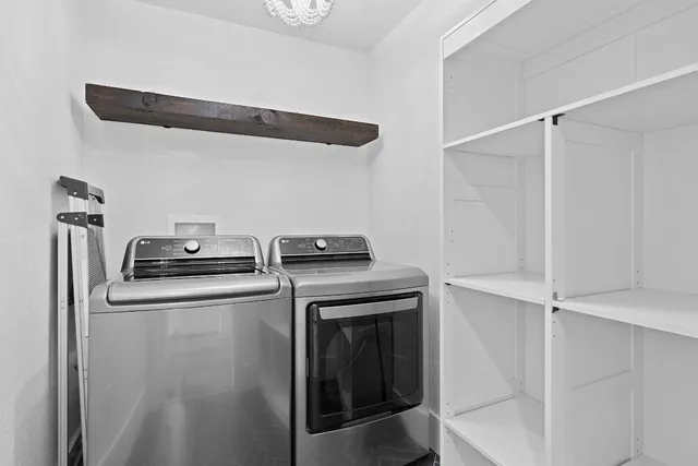 a view of a storage & utility room