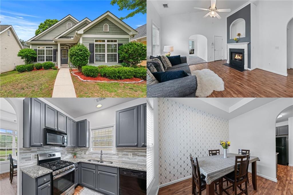 6045 Park Close Fairburn, GA 30213 - Photo 1 of 1 a living room with fireplace furniture and a flat screen tv