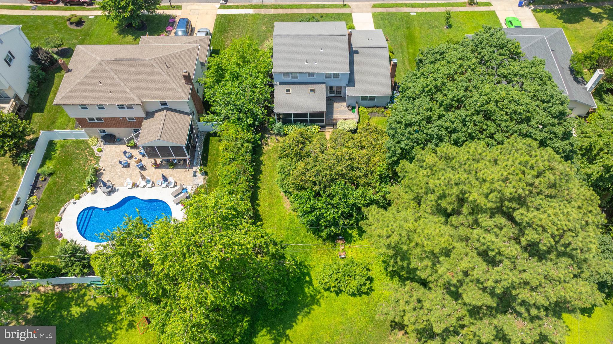 121 Decker Drive Newark, DE 19711 - Photo 50 of 57 an aerial view of a house with a yard and swimming pool
