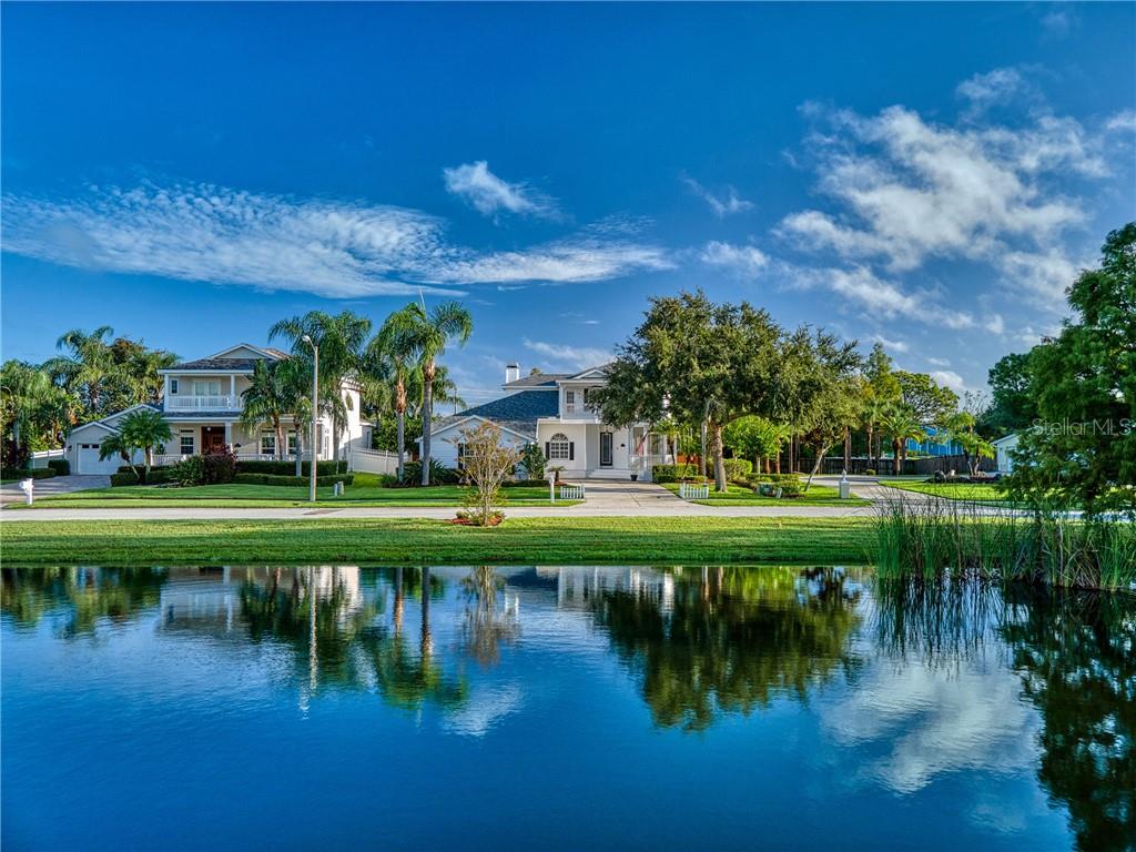 Serene water views from the front of the house and from your screened gazebo!