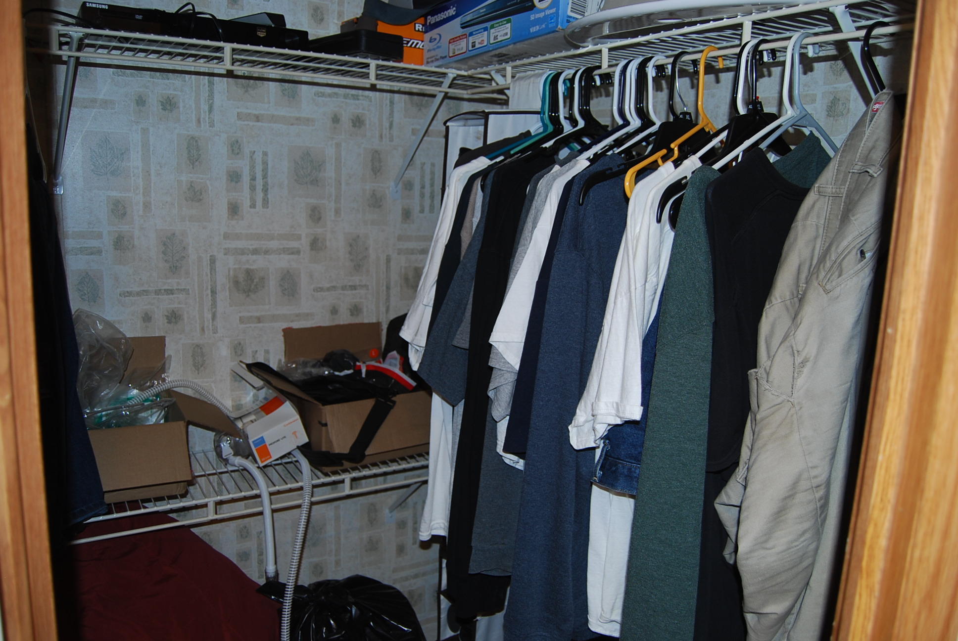 1019 Doe Mountain Road Goodview, VA 24095 - Photo 26 of 53 a view of walk in closet with clothes and shoes