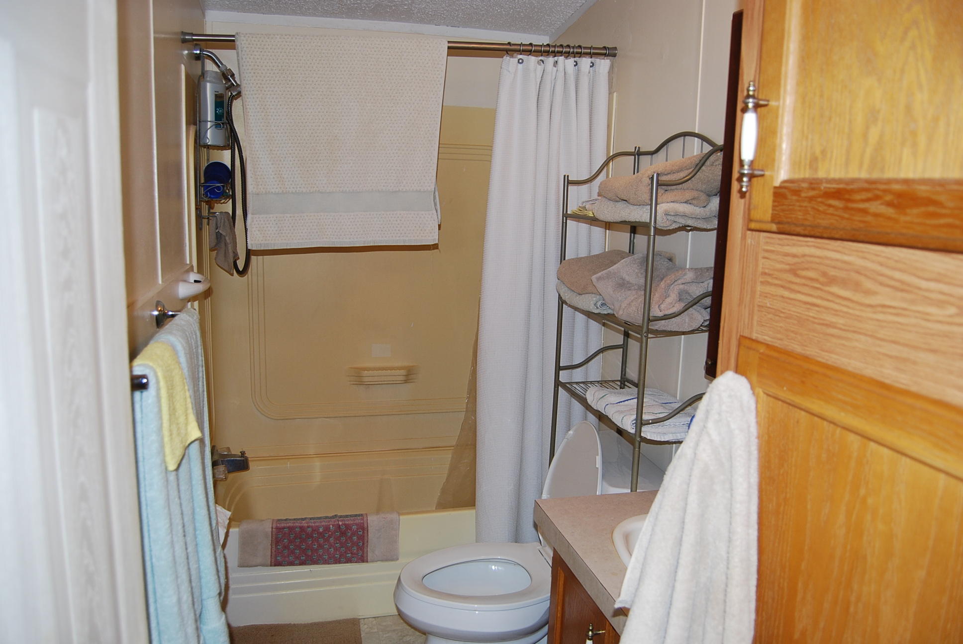 1019 Doe Mountain Road Goodview, VA 24095 - Photo 46 of 53 a bathroom with a toilet and a shower