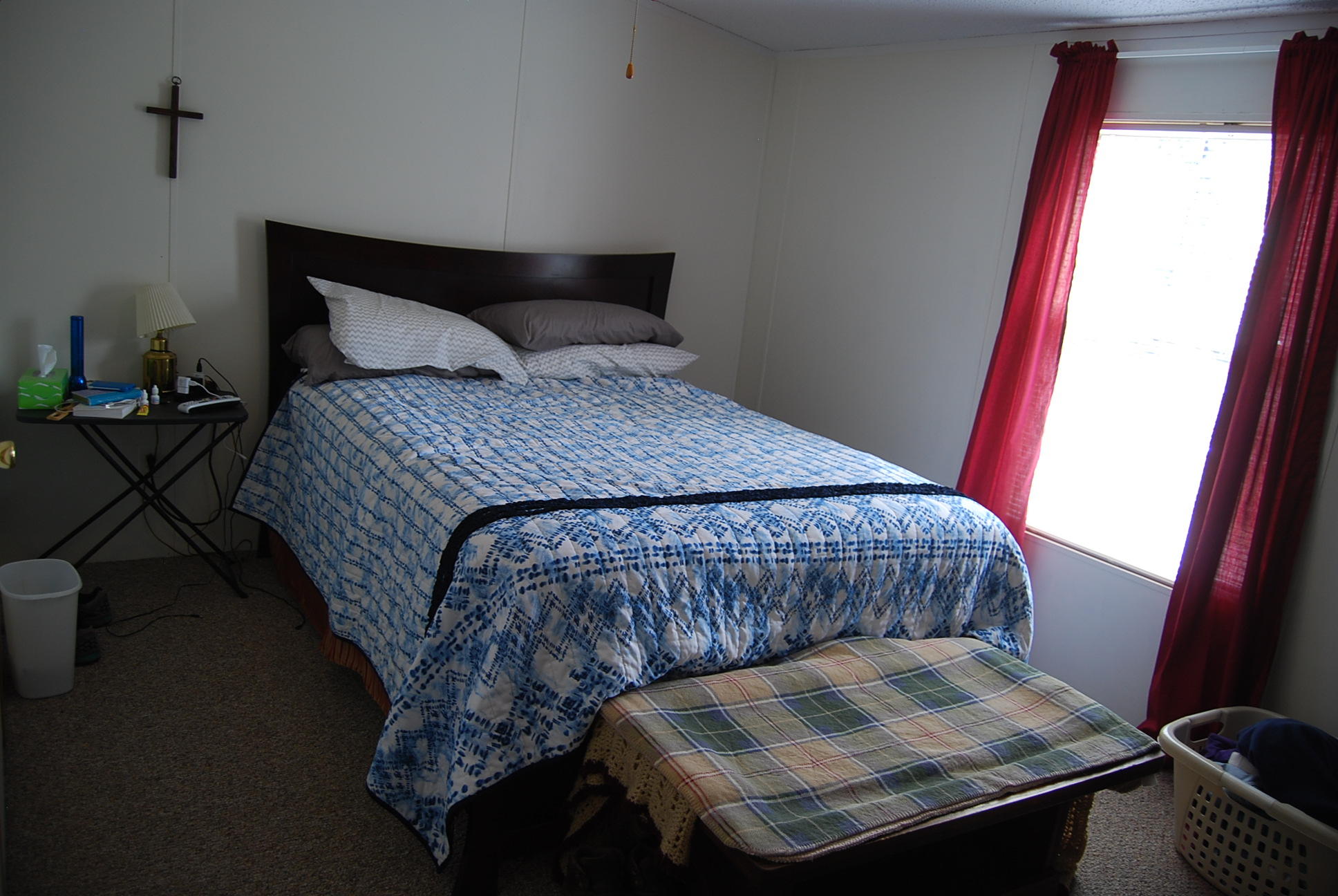 1019 Doe Mountain Road Goodview, VA 24095 - Photo 50 of 53 a bedroom with a bed and a window