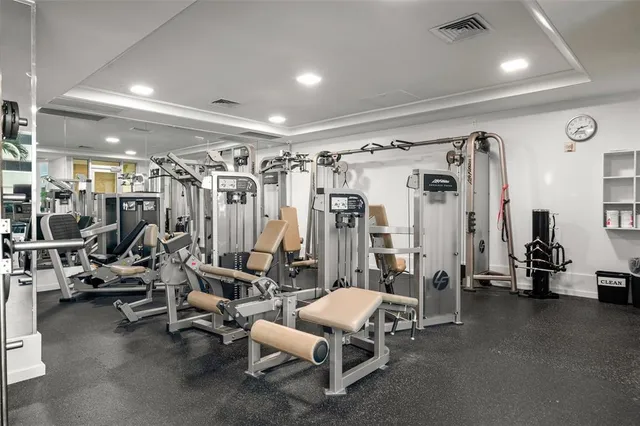 front view of a building with a street