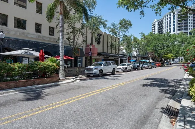 a front view of a building