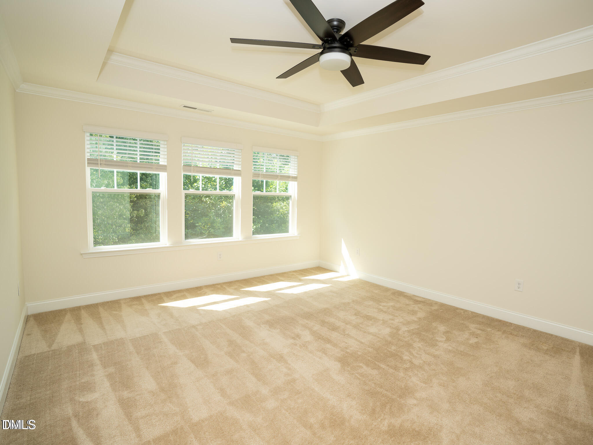 647 Newlyn Drive Raleigh, NC 27606 - Photo 29 of 52 an empty room with a window and a fan