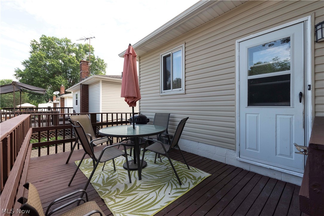400 Baldwin Road Akron, OH 44312 - Photo 3 of 43 Expansive wooden deck with a durable railing system