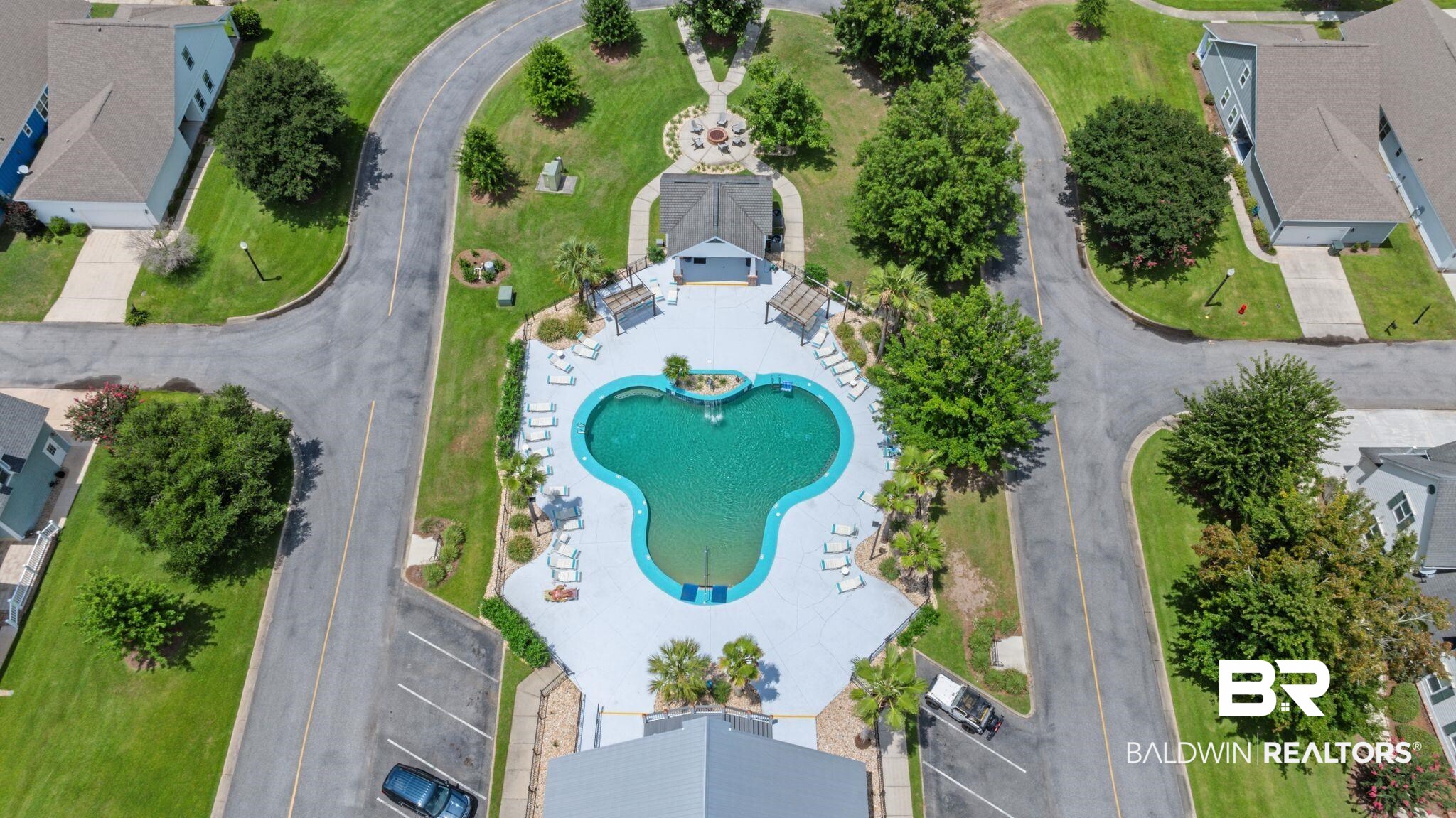 905 Buttercup Lane Foley, AL 36535 - Photo 46 of 47 Drone / aerial view of a pool