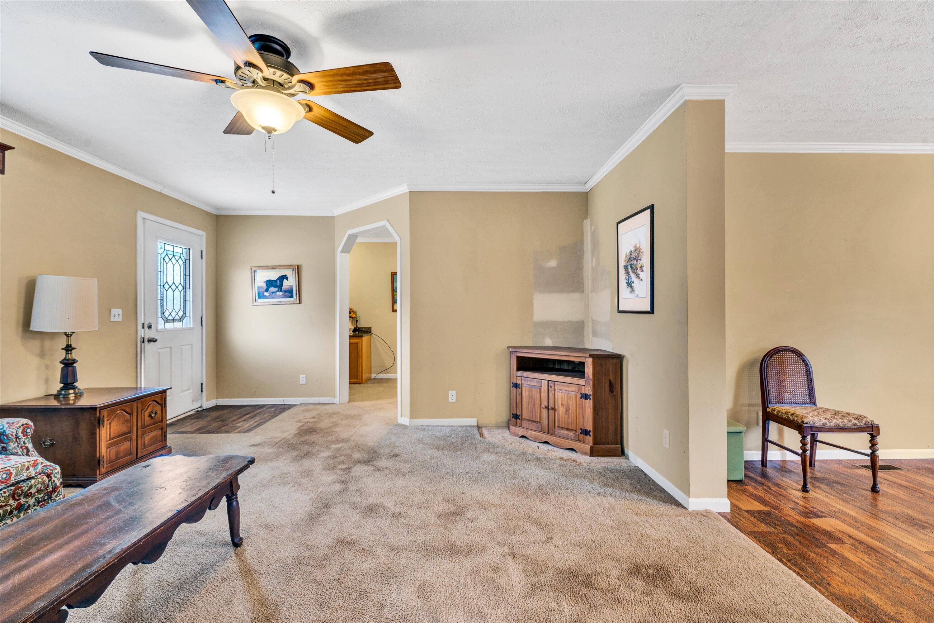590 Belcher Road Penhook, VA 24137 - Photo 2 of 23 a view of livingroom with workspace