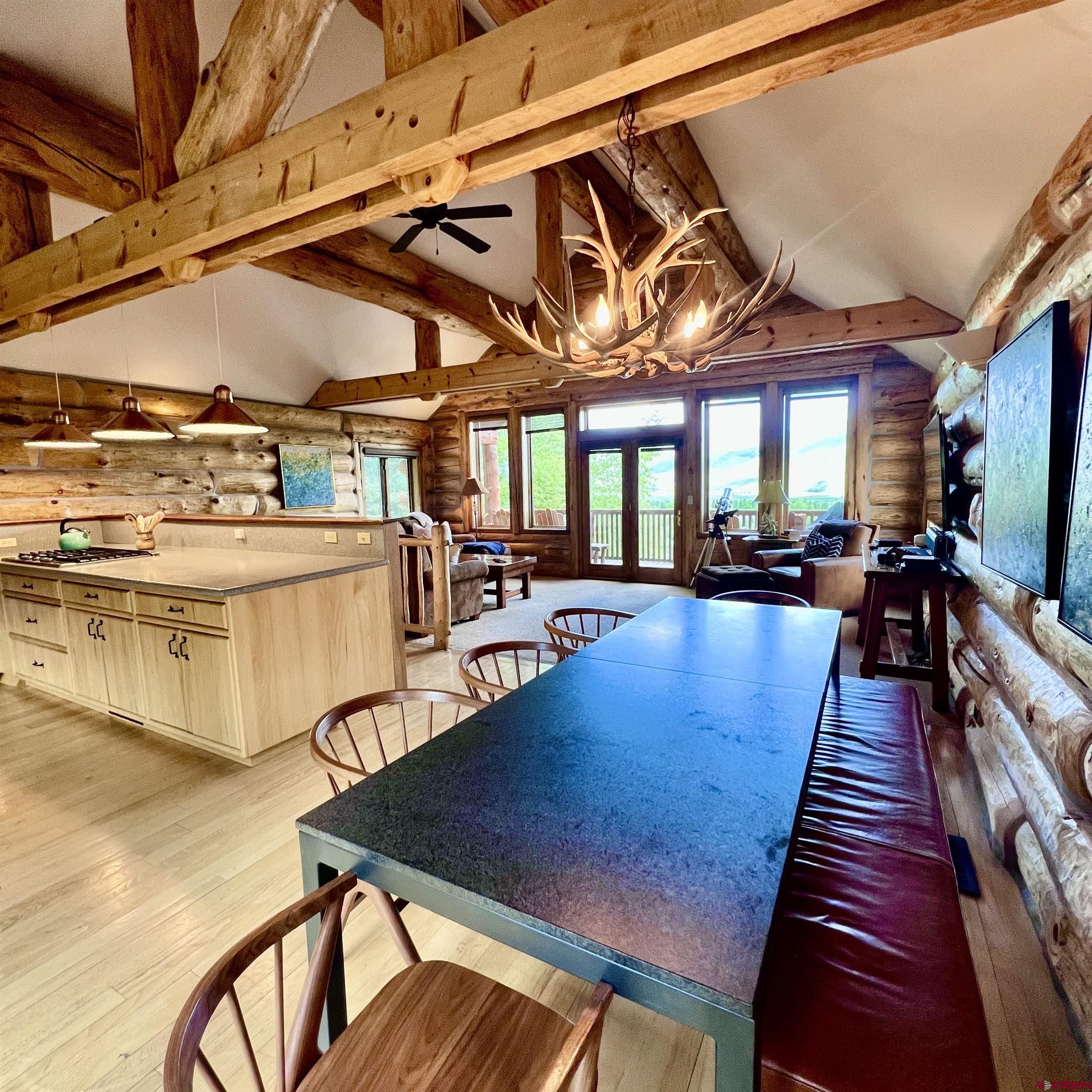 398 Journey's End Road Crested Butte, CO 81224 - Photo 18 of 42 a view of a patio with swimming pool