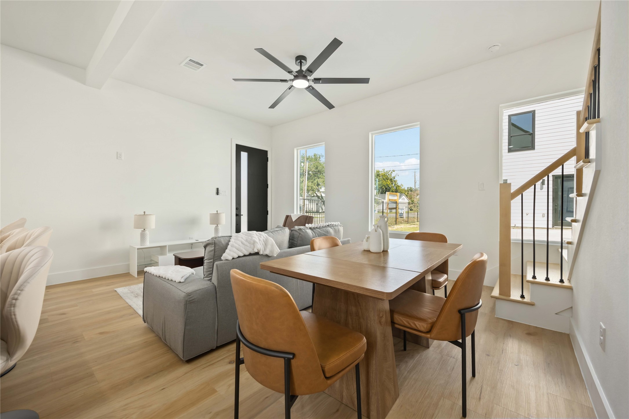 4202 Kewanee Street, Unit B Houston, TX 77051 - Photo 11 of 47 a view of a dining room with furniture and a window