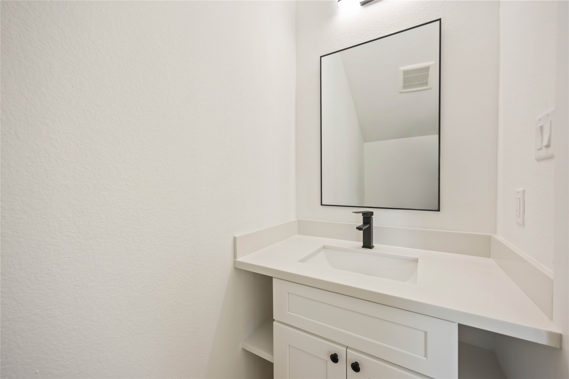 4202 Kewanee Street, Unit B Houston, TX 77051 - Photo 21 of 47 a bathroom with a sink and a mirror