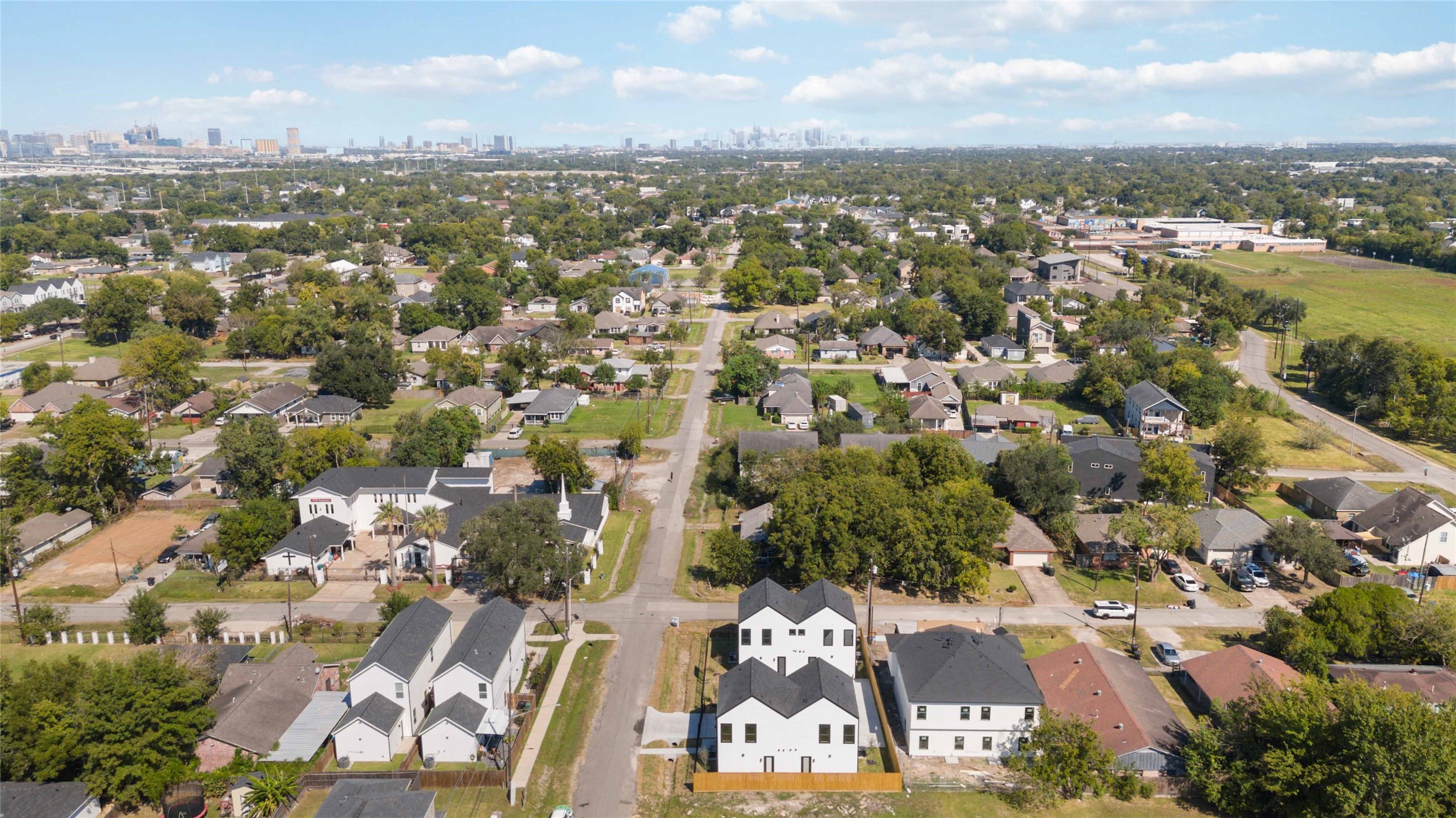 4202 Kewanee Street, Unit B Houston, TX 77051 - Photo 42 of 47 an aerial view of residential building with parking space