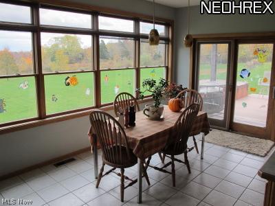 6099 Grove Road Clinton, OH 44216 - Photo 4 of 20 Eating area with glorious views and slider to deck with hot tub.