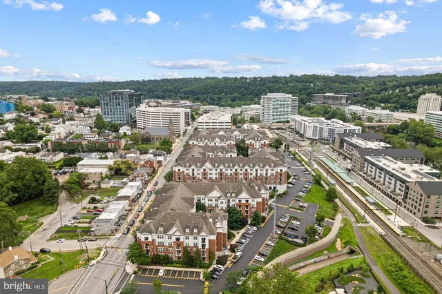 a view of city with tall buildings