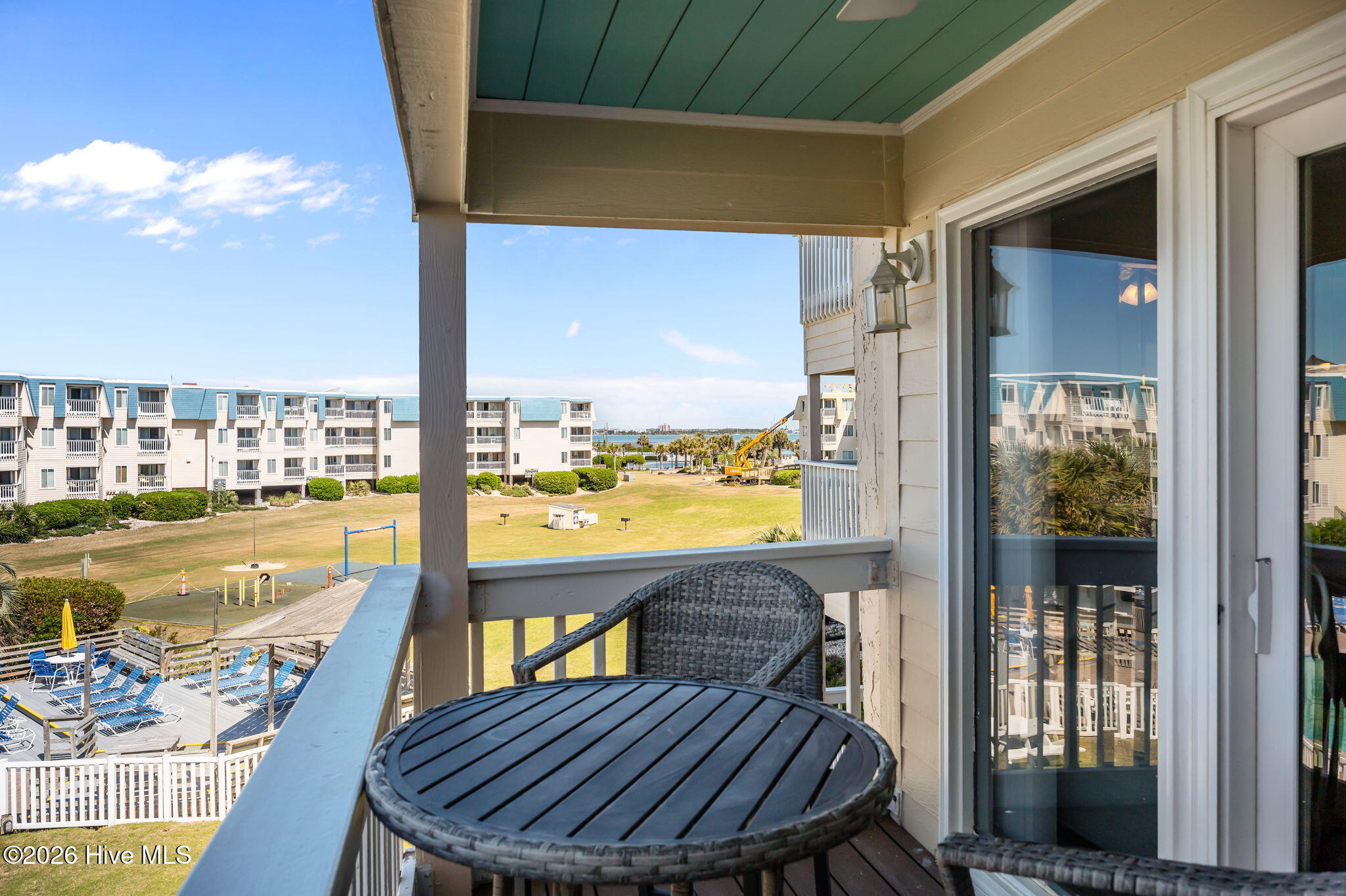 1904 East Fort Macon Road, Unit 280 Atlantic Beach, NC 28512 - Photo 22 of 37 Balcony Looking out to the ICW