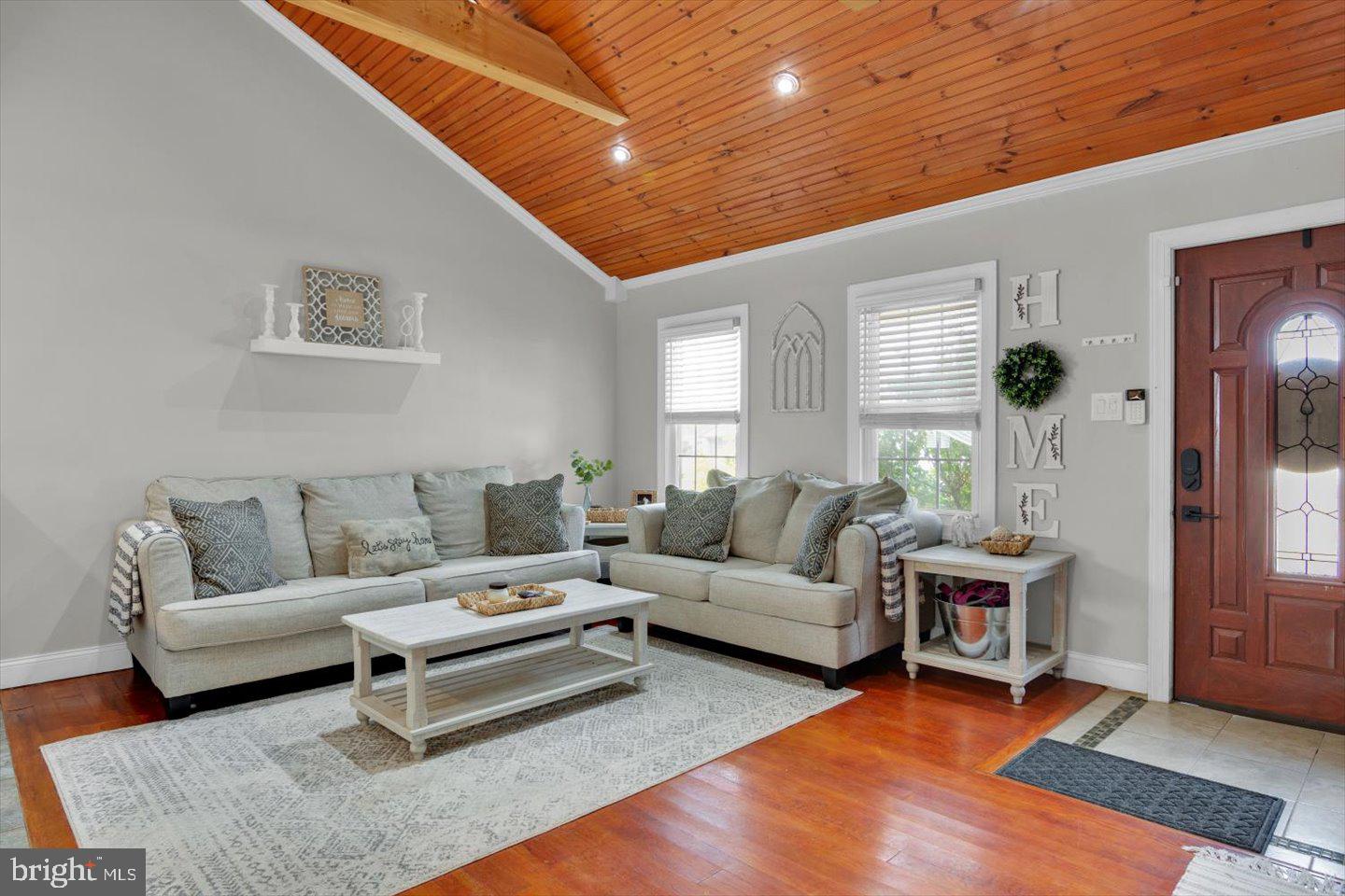 306 East Rudderow Avenue Maple Shade, NJ 08052 - Photo 9 of 38 a living room with furniture and a wooden floor