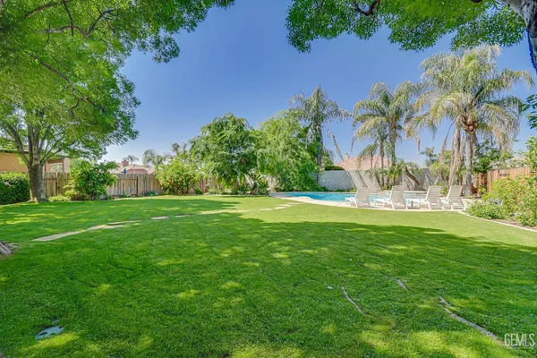 a view of outdoor space with garden