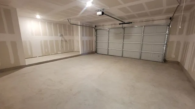 a view of empty garage