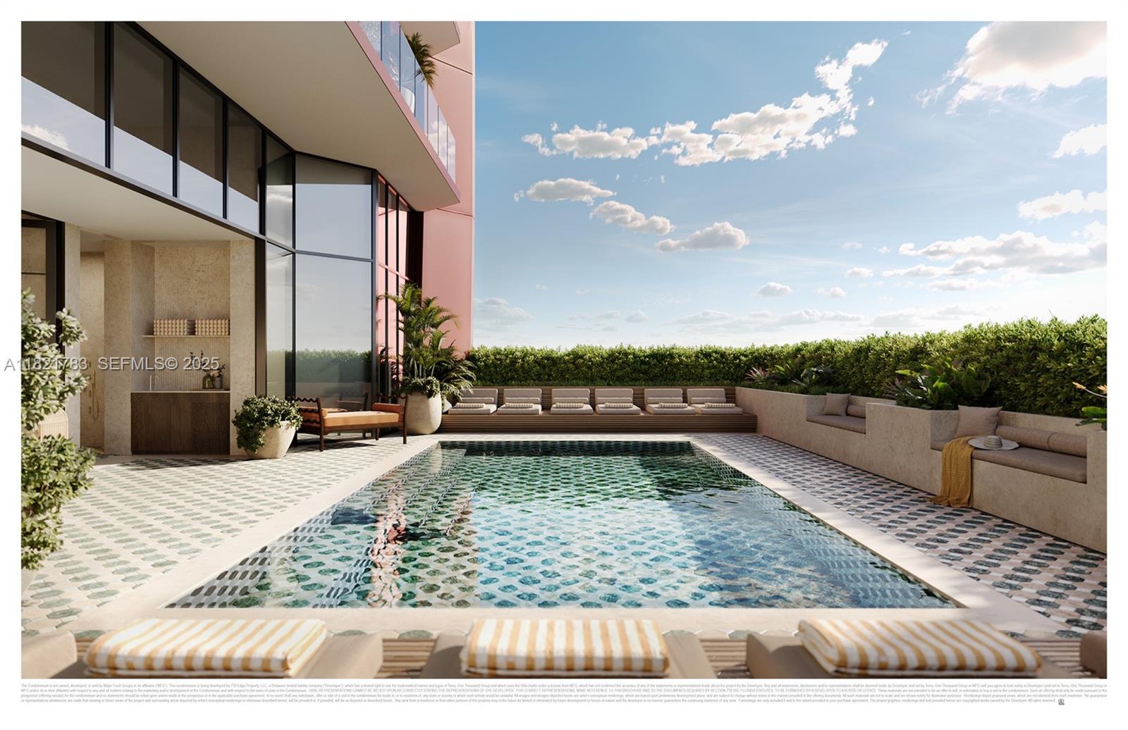 710 Northeast 29th Street, Unit 3002 Miami, FL 33137 - Photo 19 of 29 a view of a swimming pool with sitting area
