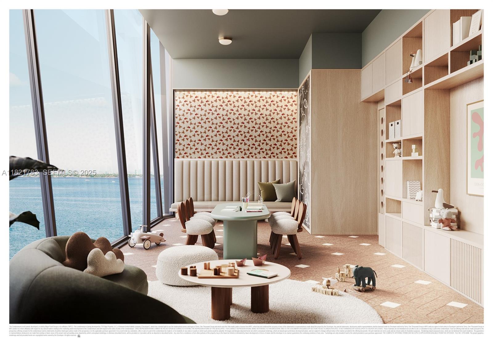 710 Northeast 29th Street, Unit 3002 Miami, FL 33137 - Photo 24 of 29 a living room with furniture and a large window