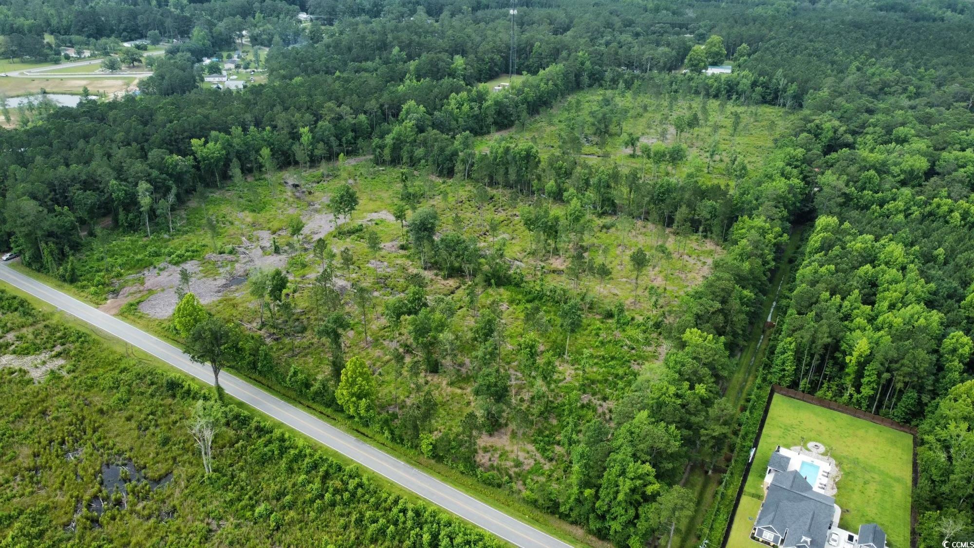 22.66 Berley Mc Road Conway, SC 29526 - Photo 3 of 7 Aerial view of property's location with a forest