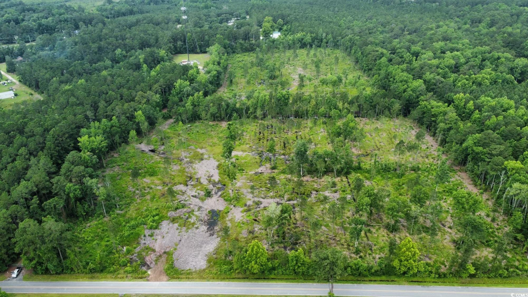 22.66 Berley Mc Road Conway, SC 29526 - Photo 6 of 7 Aerial overview of property's location with a heavily wooded area