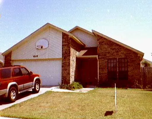 a backyard of a house