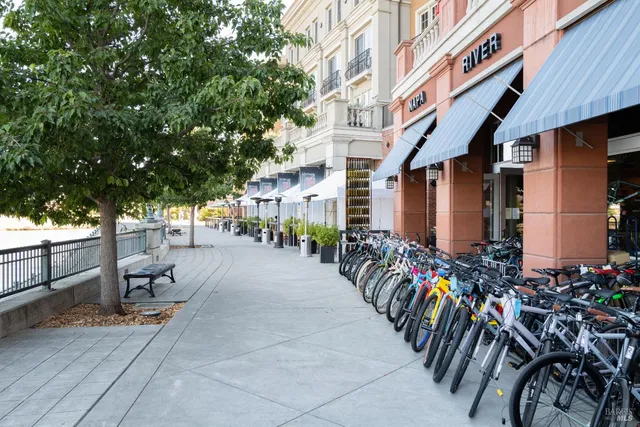 an outdoor space with patio