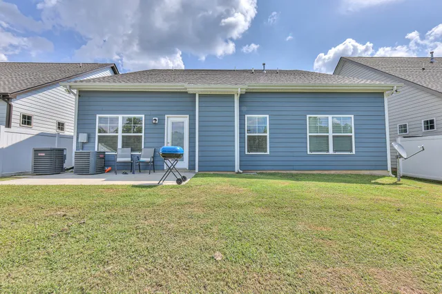 a view of a house with a patio