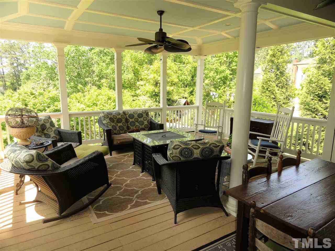 1004 Tyrrell Road Raleigh, NC 27609 - Photo 7 of 25 Amazing 20x 17 covered porch off family room and kitchen!!! Perfect extended living space!