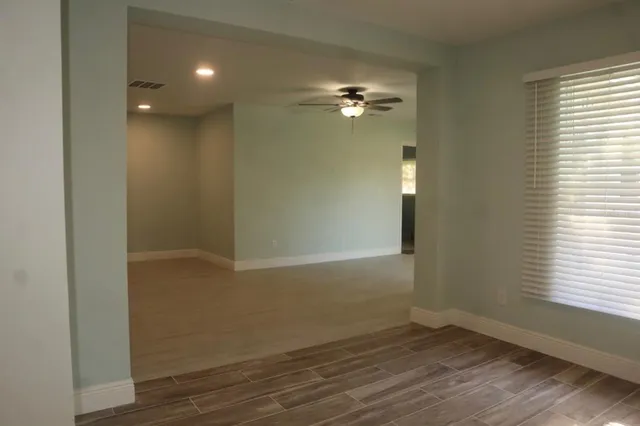 a close view of a fireplace