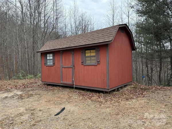 a backyard of a house